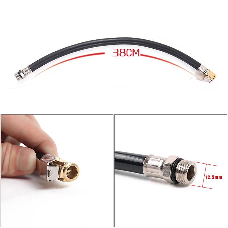 Product Introduction of Bicycle Inflator Tire Chuck Air Rubber Blue Self-locking Hose Copper Lock Clip Chuck Air Compressor Tyre Hose for Bikes Cycling 9