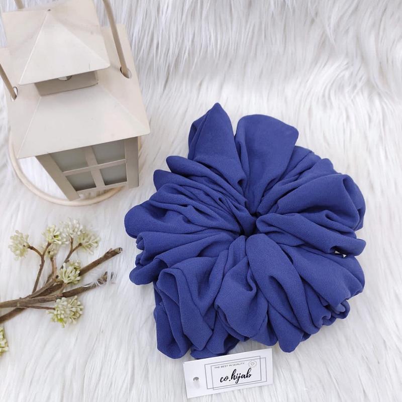 [ 2pcs ] Scrunchie Hijab Premium | Ikat Rambut Anti Pusing 4