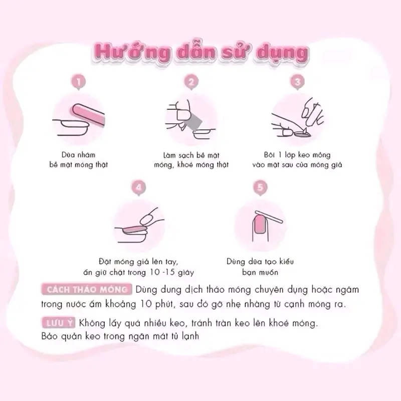 MÃ T104 CHERRY STORE nails đính đá cao cấp LÀM NAILS TẠI NHÀ 6