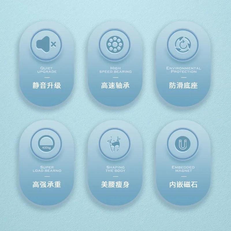 New [ Twisted Waist Disc ] Slimming Waist, Slimming Legs, Slimming Belly Artifact Silent Magnetic Therapy Home Indoor Weight Loss Exercise and Fitness Equipment 4