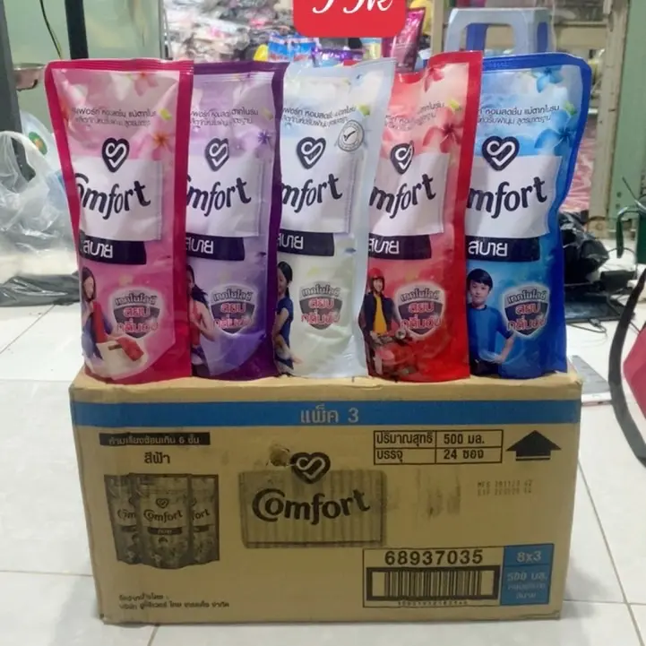 Combo 6 túi nước xả vải comffo (500ml) Làm Sạch