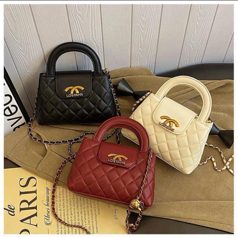 ( Lan Anh QC99) Túi xách nữ cầm tay đeo chéo cực xinh size 19cm “ mã A7 “. Bag Da