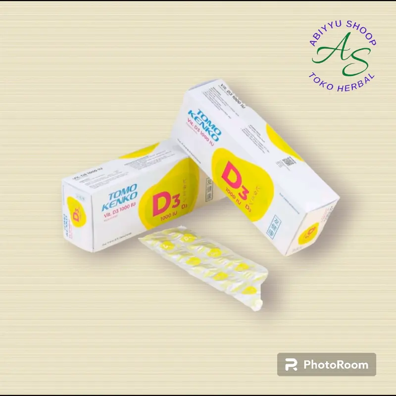 TOMO KENKO vitamin D3 1000 IU  | Vitamin D 1000IU | Kenko Original ( ecer) Dewasa 4