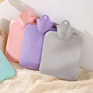 500ml/1000ml Kantung Kompres Air Panas dengan Fitur Penyegelan Kebocoran untuk Nyeri Perut