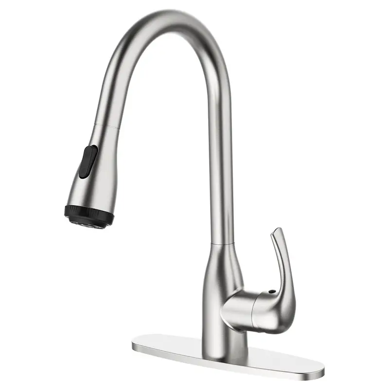 Stainless Steel Kitchen Faucet, Modern Rotatable Splash-proof Faucet, Hot & Cold Water Faucet, Kitchen Sink Faucet, Home Kitchen Fixtures 2