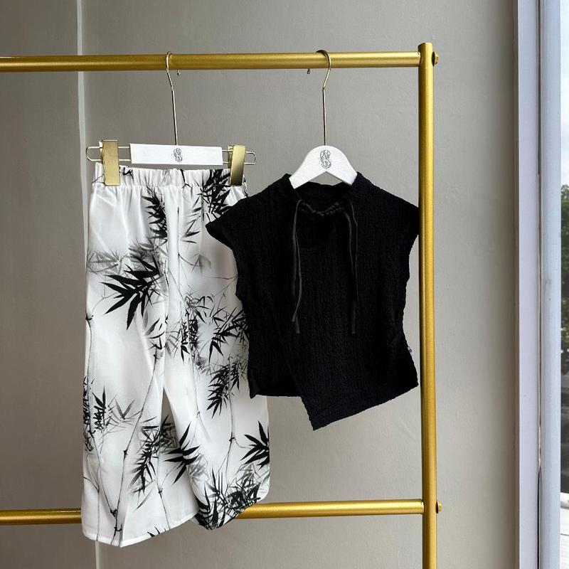 Wanda Black Set | Baju Shanghai Anak Perempuan | Setelan Baju Anak Perempuan 1