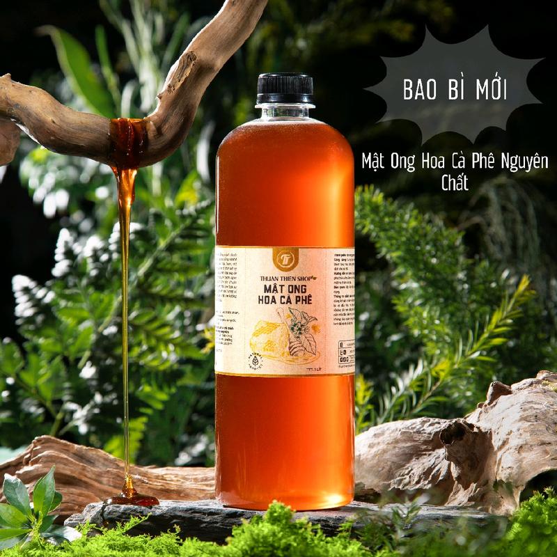  MẬT ONG HOA CÀ PHÊ CHAI 1 LÍT THUẬN THIÊN Thức Ăn Đóng Chai Vị Mật Ong 