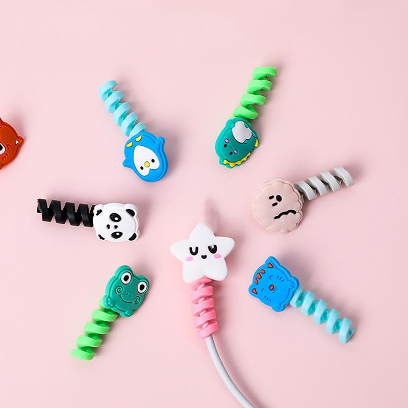 Product Introduction of Lovely Cartoon Charger Data Cable Protective Cover Cover Earphone Protective Protective Cable Covering Line Cable Covering Line 13