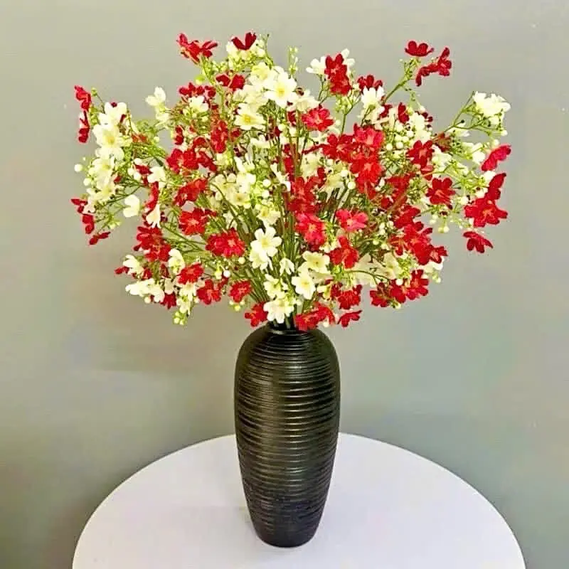 Combo 10, 15 Cành Hoa Nhất Chi Mai Lụa Cao Cấp Deco Cao 60cm Trang Trí Phòng - Trang Trí Nhà, Decor Phòng Decor Bàn Để Bàn cây  hoa hoa  tóc 6