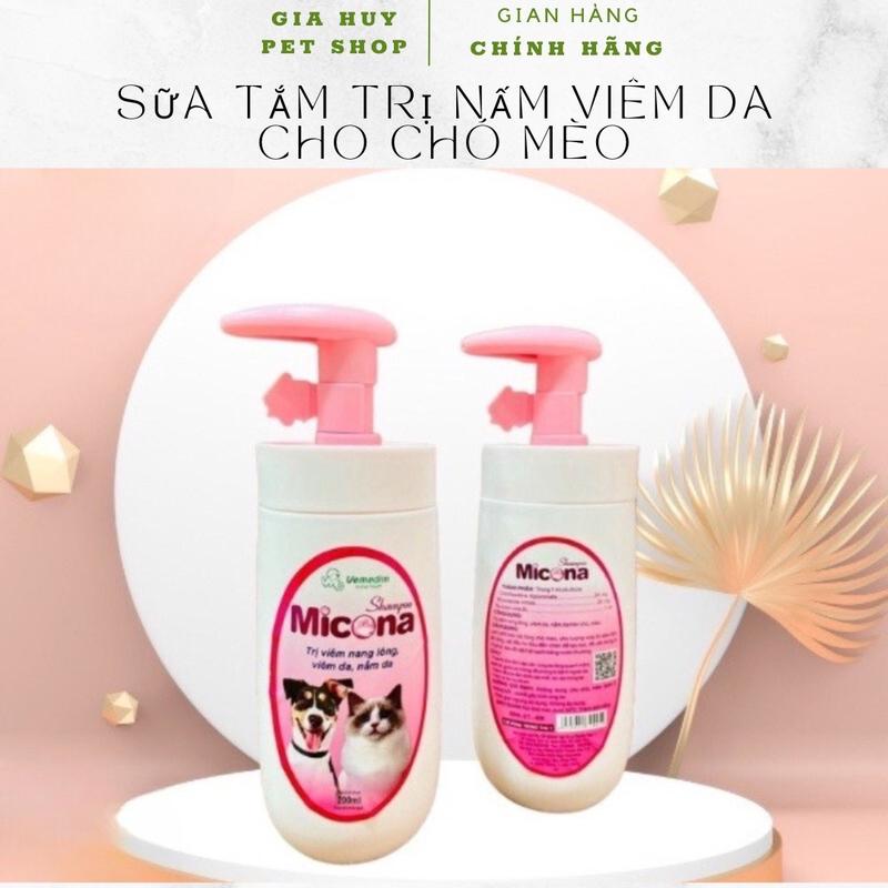 Sữa tắm micorna ngăn ngừa nấm viêm da cho chó mèo 1