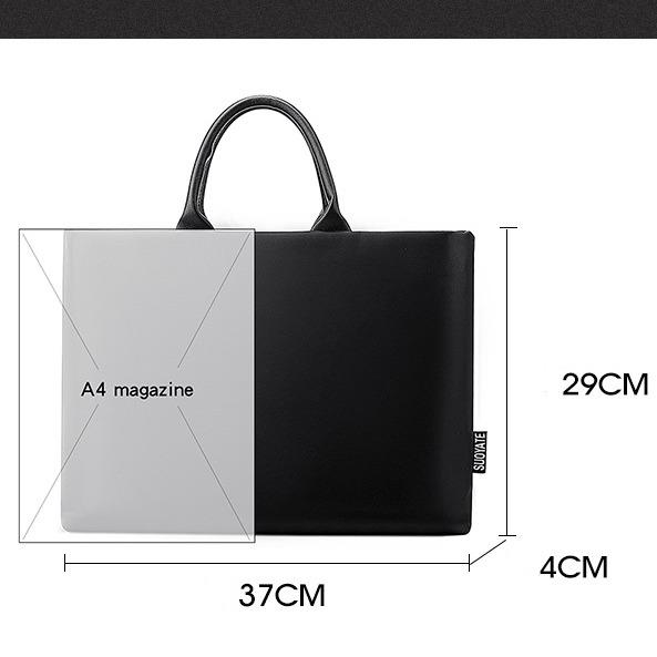 Product Introduction of Nylon Waterproof Can Fit 14 Inch Laptop New Men Lightweight Laptop Bag Handbag Tote Bag Large Capacity Business Briefcase 0