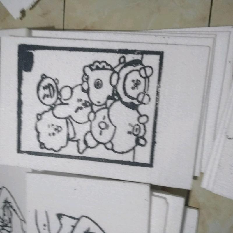 steyrofoam lukis mewarnai polos 4
