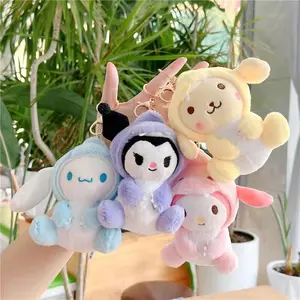 Gantungan Kunci Boneka Plush Karakter Sanrio Impor Lucu Kado Ganci Tas Bebas Pilih
