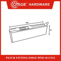 Gambar Patch Fitting/Penjepit Kaca OMGE PFM-10-US32 dari OmgeHardware Kota Administrasi Jakarta Utara 2 Tokopedia