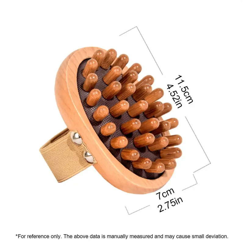 Wooden Body Massager, 1 Count Handheld Body Brush, Air Cushion Meridian Brush, Bamboo Hair Massage Brush, Hair Styling Tool for Women & Men 1