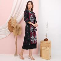 Gambar KI Outer Kimono Alesha Safiyya Merah - Hitam Pink, 4 dari KainIndonesiaco Kota Administrasi Jakarta Timur 4 Tokopedia