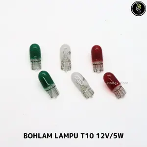 BOHLAM LAMPU RIFTING SEIN SENJA TANCAP COLOK T10 12V/5W WARNA UNIVERSAL SEMUA MOTOR