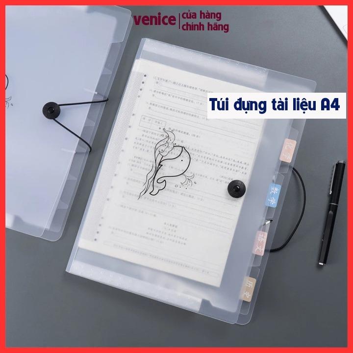 Túi đựng tài liệu nhiều ngăn, cặp đựng tài liệu tệp đựng tài liệu, kẹp file túi đựng hồ sơ A4 phụ kiện văn phòng phẩm
