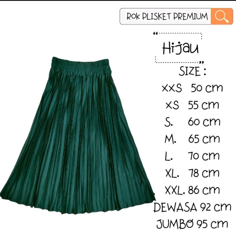 ROK PLISKET PANJANG POLOS premium ANAK remaja Polos BAHAN NYAMAN DI PAKAI 5