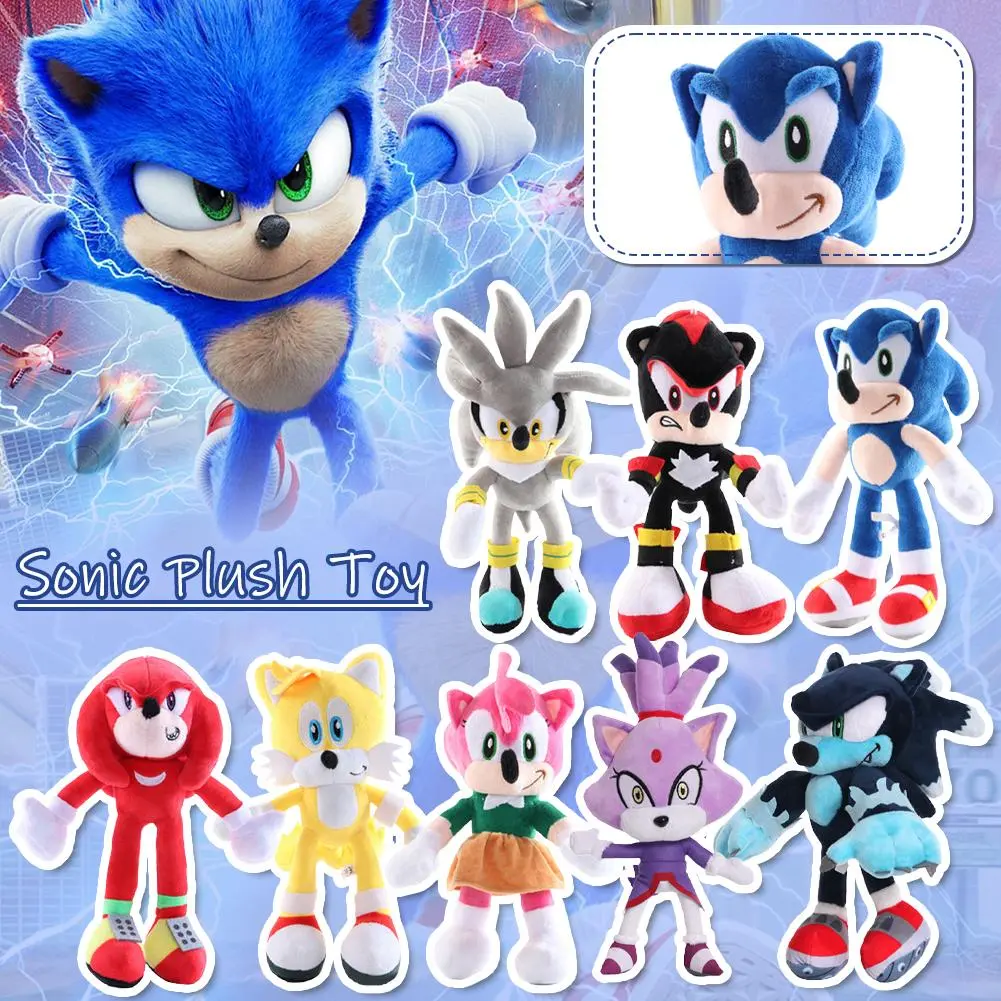 Super Sonic Stuffed Plush Soft Toys Plush Toys Soft Stuffed Peluche Dolls Gift For Kids
