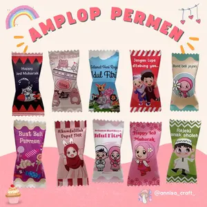Amplop Bentuk Permen Lucu (Isi 10 pcs)