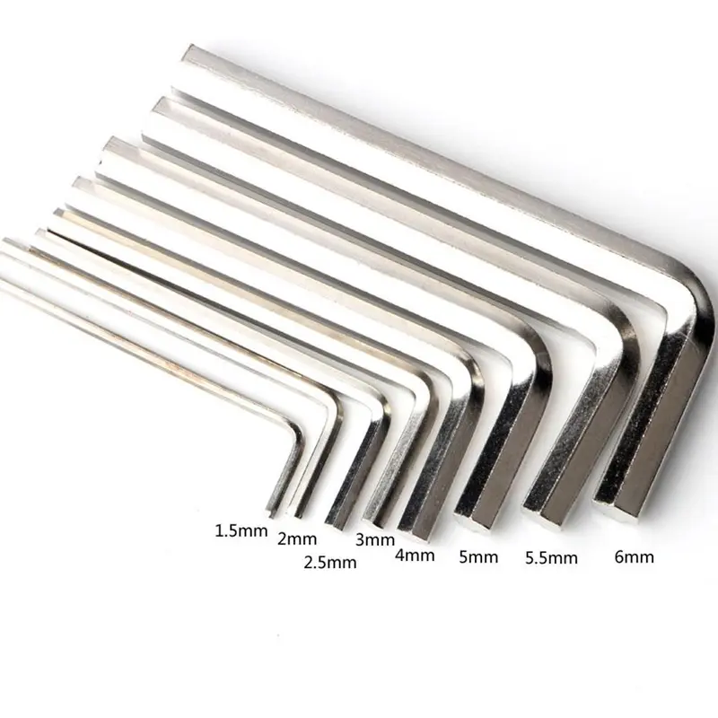 Bộ Cờ Lê Lục Giác Bằng Thép Không Gỉ, Hình Chữ L, 58 Chiếc, Cứng Cáp Và Đa Chức Năng, Thích Hợp Sử Dụng Trong Nhà, Bền, 100120 Trong, W3V3, Hàng Mới Về 7