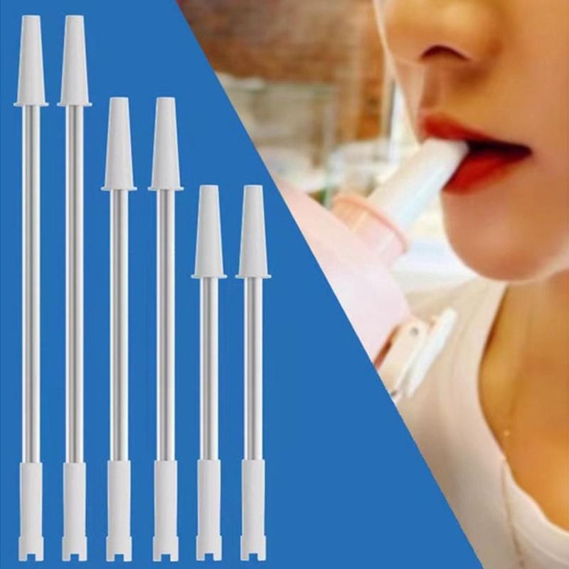 1 cái Bền Tái sử dụng có thể tháo rời Ống hút cốc Silicone 22-34cm Ống hút chai…