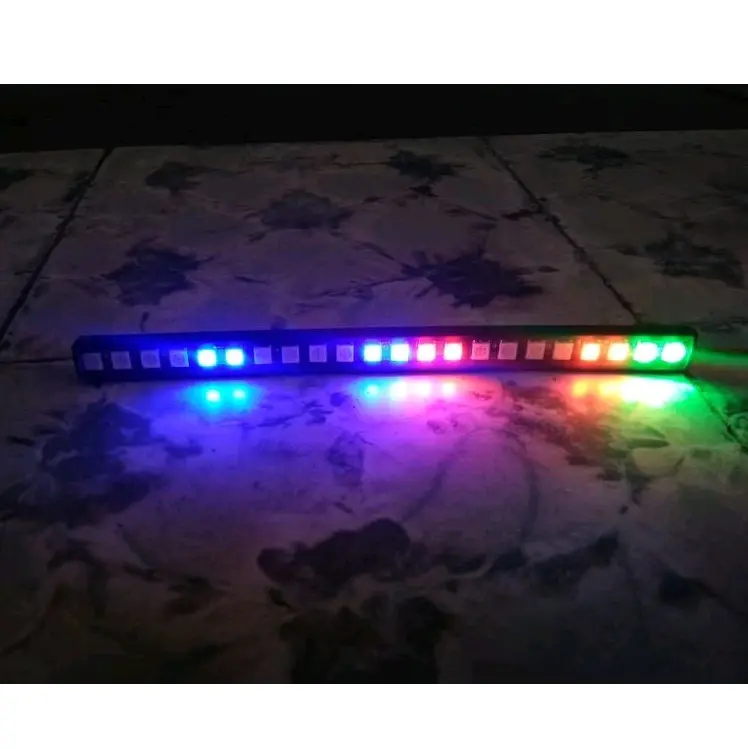 Lampu Strobo RGB Rainbow Miniatur Bus/Truk/Motor/Mobil  DC 9V-12V ±14mode 2