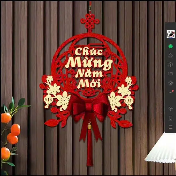 Dải Treo Tranh Trang Trí Tết , Dải Treo Cửa May Mắn Tết Decor Nhà Cửa 2024 Tranh