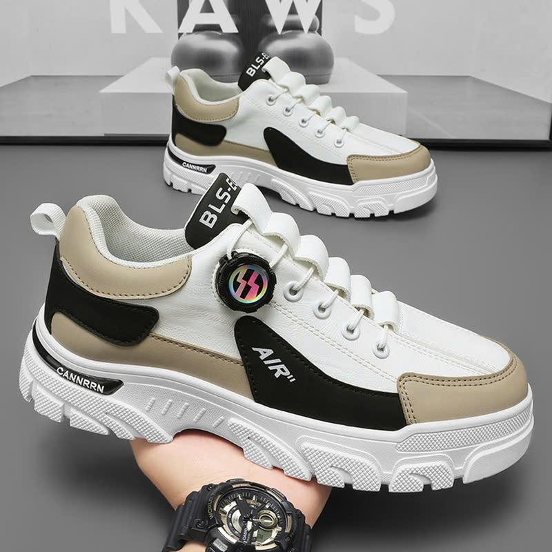  Giày sneaker nam LAKINTA giày thể thao nam nút vặn đế cao su đẹp GB11 