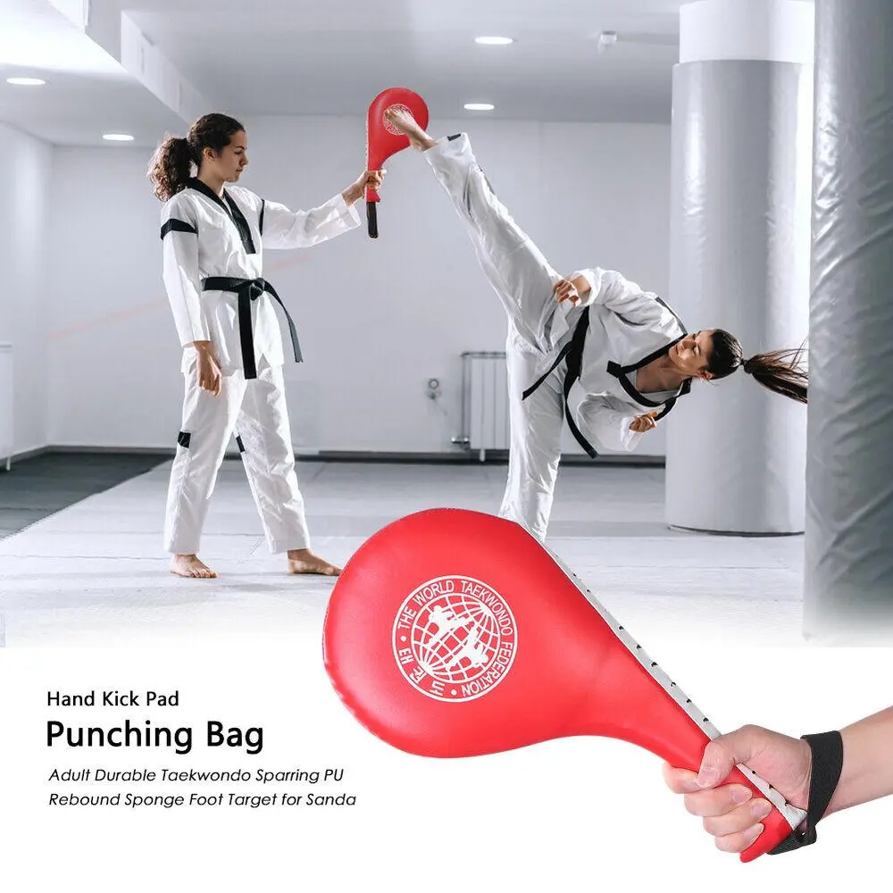 Adults Freestyle Fighting Sanda Foot Pad Punch Hand Target Training Foot Target Side Kick Pad Chicken Leg Target Boxing Pad