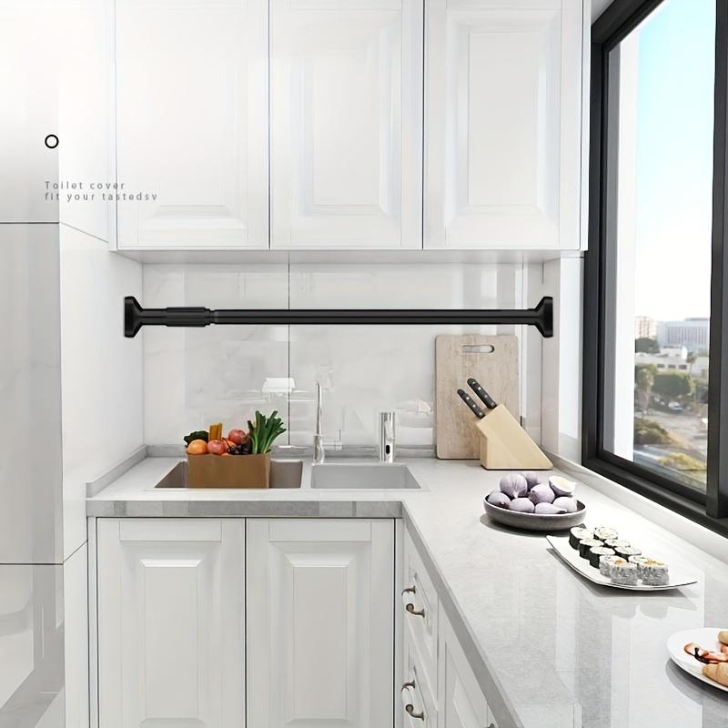 Product Introduction of 1pc Multifunctional Telescopic Rod - Easy Install, No Punching Required - Shower, Door, Wardrobe, Drying Rod - Bathroom Accessory 5