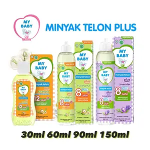 MY BABY Minyak Telon Plus 30ml, 60ml, 90ml, 150ml - Minyak Bayi Anti Nyamuk 8 Jam