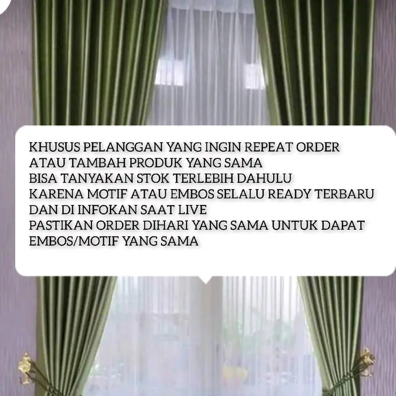 Gorden polos mokka serat embos bahan glossy tebal 2
