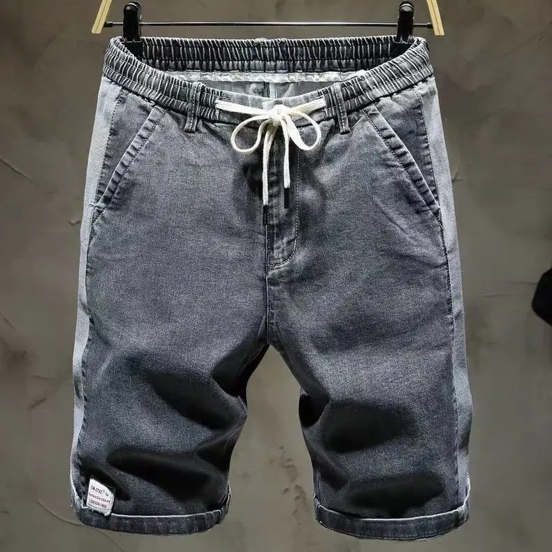Quần short nam chất jeans cao cấp - Form rộng thời trang, vải mỏng nhẹ co giãn