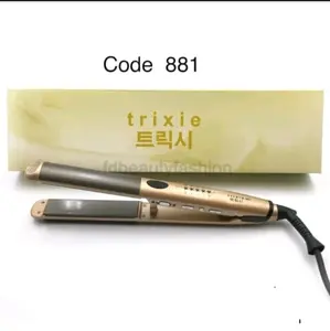 Trixie Catokan 2in1 Catok Rambut 2 Curly Ready Setok Alat Pengeriting & Pelurus Rambut Praktis Code 881 - Meluruskan Trixie Catokan 2in1 Catok Rambut 2 Curly Ready Setok Alat Pengeriting & Pelurus Rambut Praktis Code 881 - Meluruskan