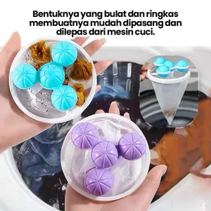 Laundry Ball filter Mesin Cuci Bola Pembersih Rambut Bulu /Bola Laundry Kantong Mesin Cuci Saringan Kantong Filter Mesin Cuci Bola Laundry Penyaring Kotoran