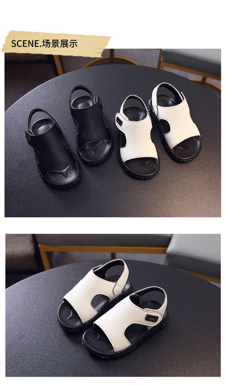 Product Introduction of 2025 Children's Sandals Boys Summer New Boys Children Anti-Kick Soft-Soled Baby Shoes Summer Beach Shoes 6