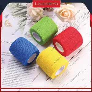 LIVO FINGER TAPE / WRIST TAPING 5cm x 4.5m Self Adhesive Bandage Wristape Tangan Cepat Kering Berpori Olahraga
