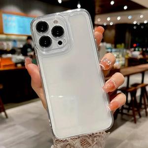 iPhone 11、12、13、14、15、16、17、Air Plus Pro、Pro Max、X／XS、XS Maxに対応。透明スペースケース。高級感のあるファッション。注目商品。