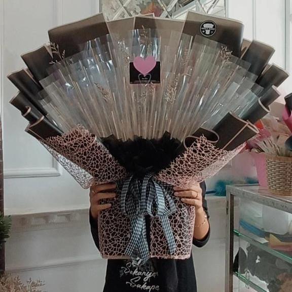 Buket Uang Kosong Tinggal Isi Praktis Hemat | Kerangka Bucket Kosongan Siap Isi | Untuk pecahan 2rb 5rb 10rb 20rb 50rb 75rb 100rb acara Wisuda Pelulusan Graduation Gift MONEY BOUQUET Hadiah