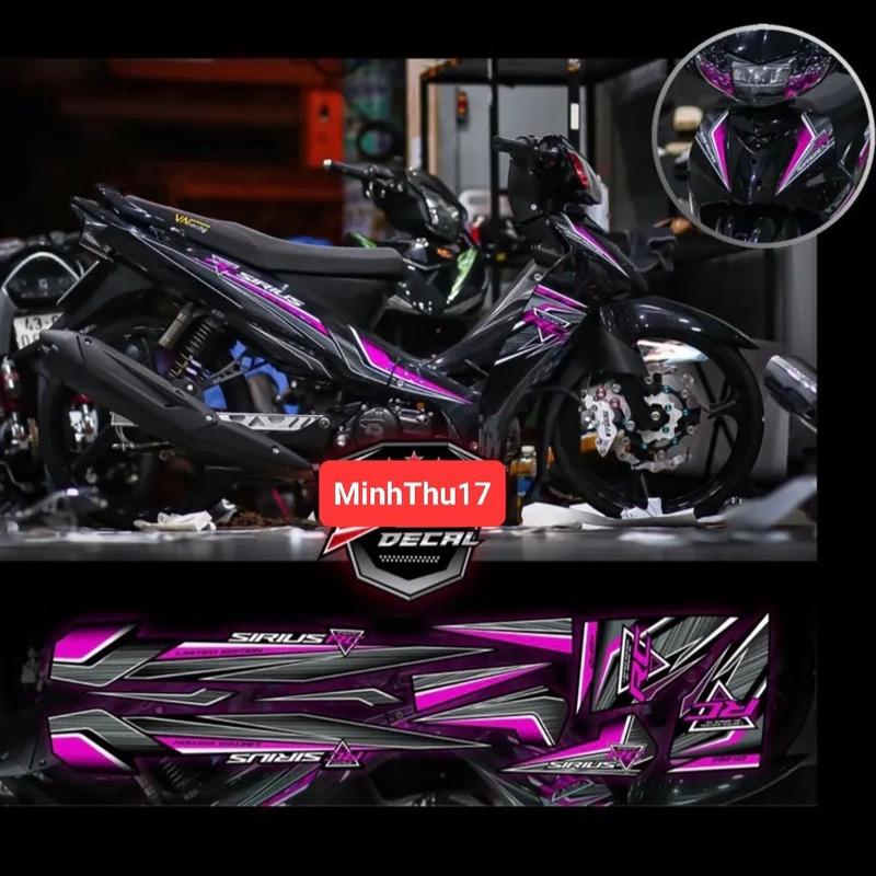 Tem rời rc dán cho Sirius đủ màu dán xe đen Nhãn Dán Decal