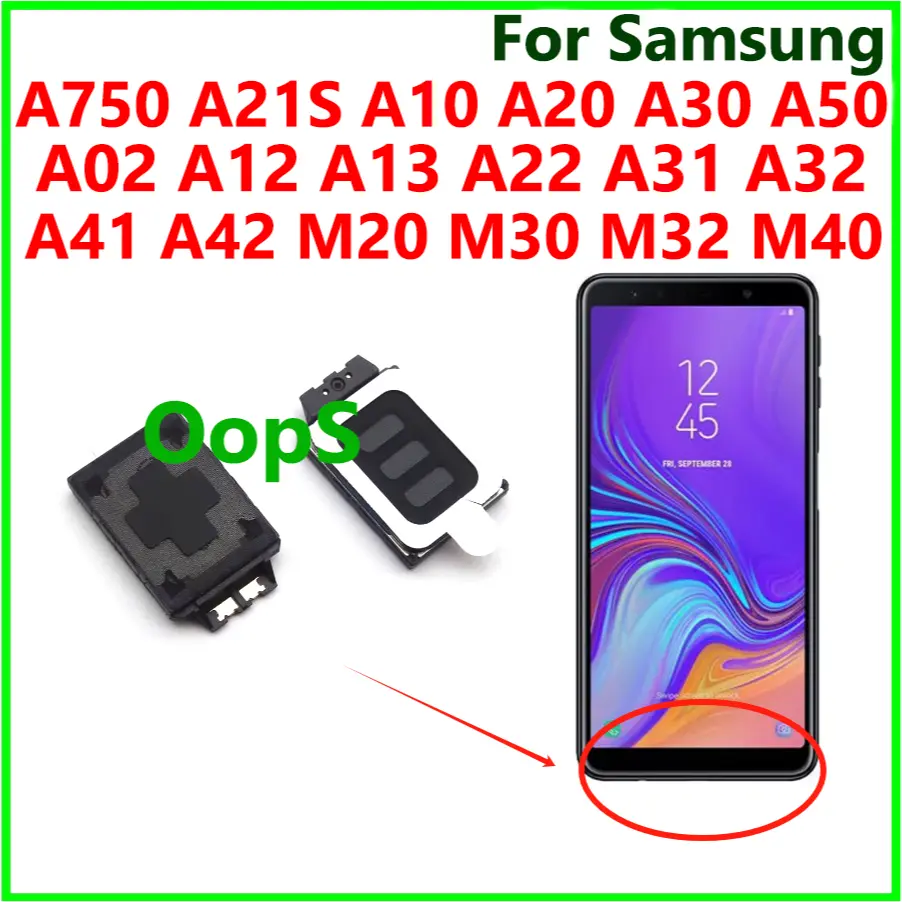 Loudspeaker Ringer Flex Cable For Samsung A750 A21S A10 A20 A30 A40 A50 A02 A12 A13 A22 A31 A32 A41 A42 M20 M30 M32 M40 Loud speaker Buzzer Ringtone Speaker Flex Ribbon Replacement Phone Smartphone