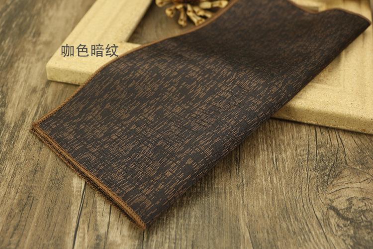 Product Introduction of 23cm Classic Retro Light Gold Champagne Coffee Pocket Square Cashew Pattern Jacquard Handkerchief Accessories for Men Business Gift Suit Banquet Wedding 27