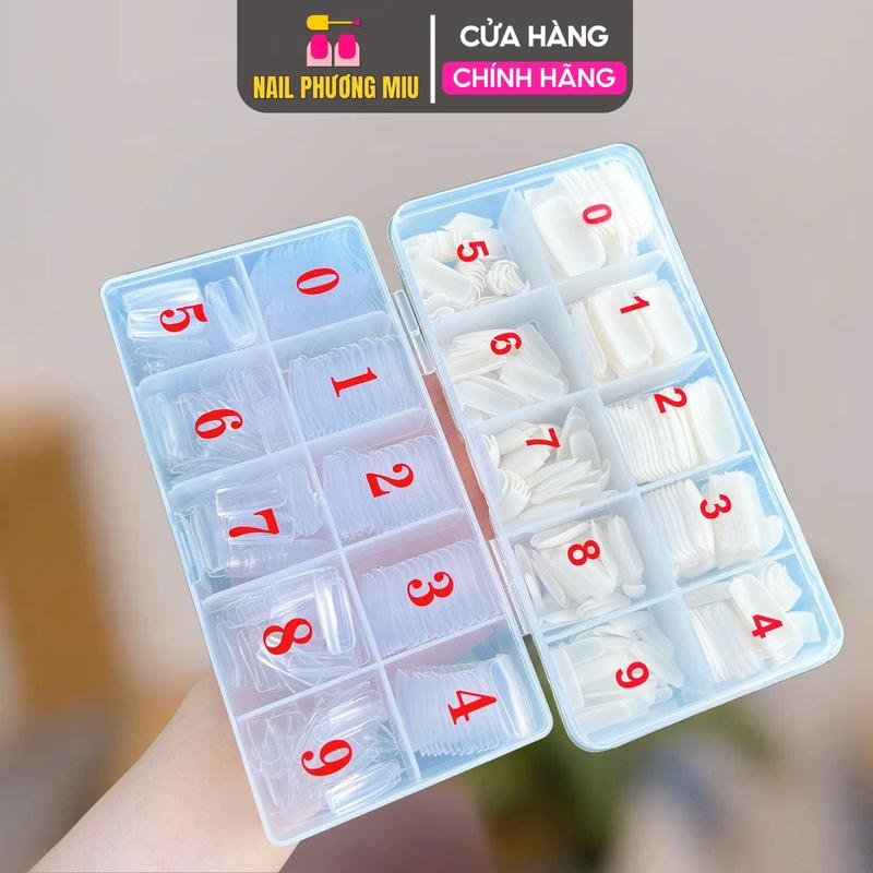  Móng Úp Chân Dài Form Thẳng 500 Móng Hộp 10 Ngăn Size Có Số Chất Dẻo Linh Hoạt Đủ Size Dễ Sử Dụng Cho Móng Thẳng Tự Nhiên Cho Cả Tay Và Chân Làm Nail giả 