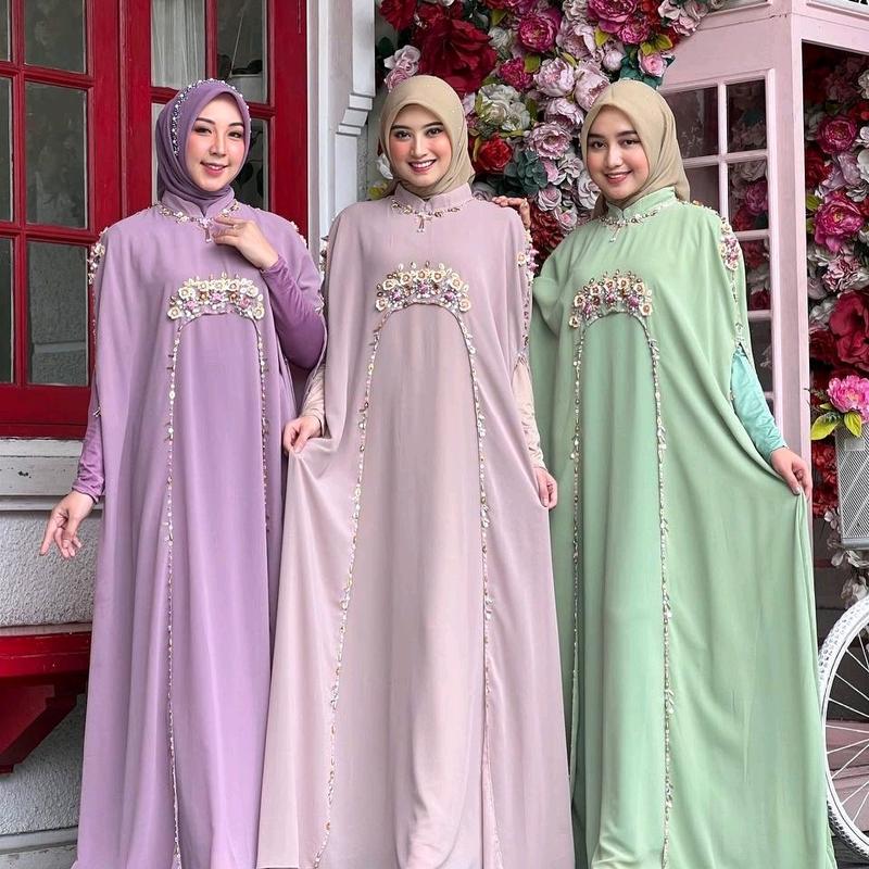 KAFTAN DAHLIA "TANPA DALAMAN" Lebaran Formal Panjang Mewah 2
