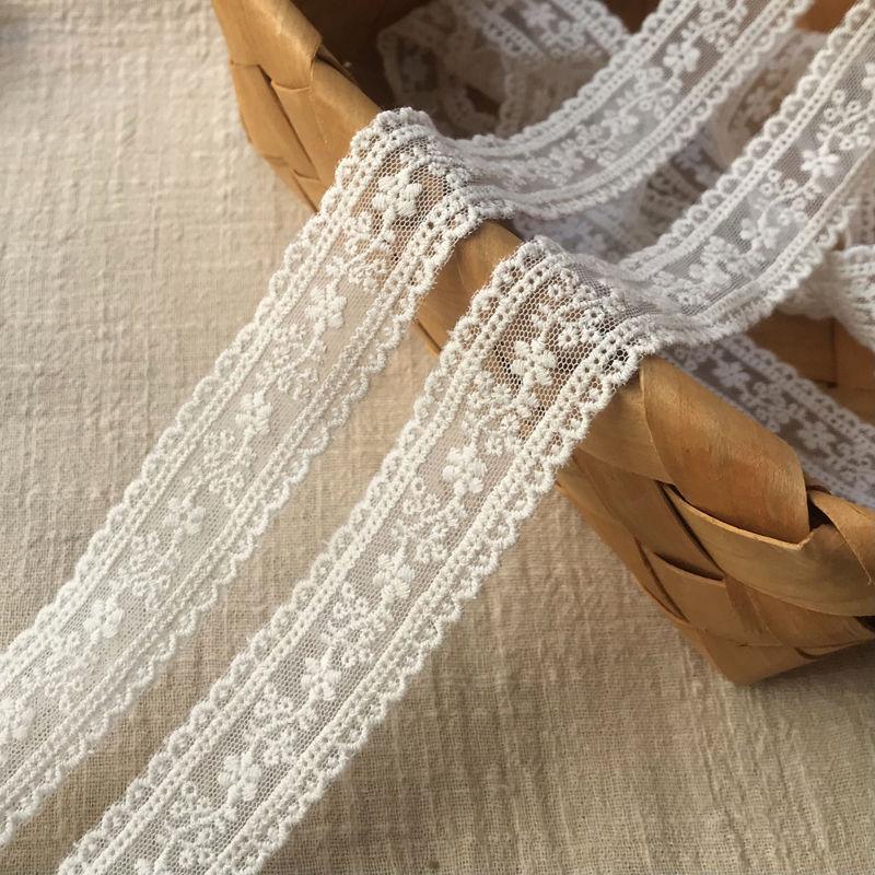 Product Introduction of Handmade DIY Accessories Mesh Embroidery Lace Cotton Thread Clothes Edge Lock Decoration 4cm 0