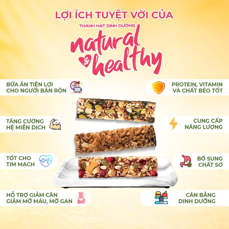 Product Introduction of Combo 2 Hộp Thanh Hạt Dinh Dưỡng PLAY Natural Healthy - Bánh hạt dinh dưỡng, bánh ngũ cốc ít ngọt 11