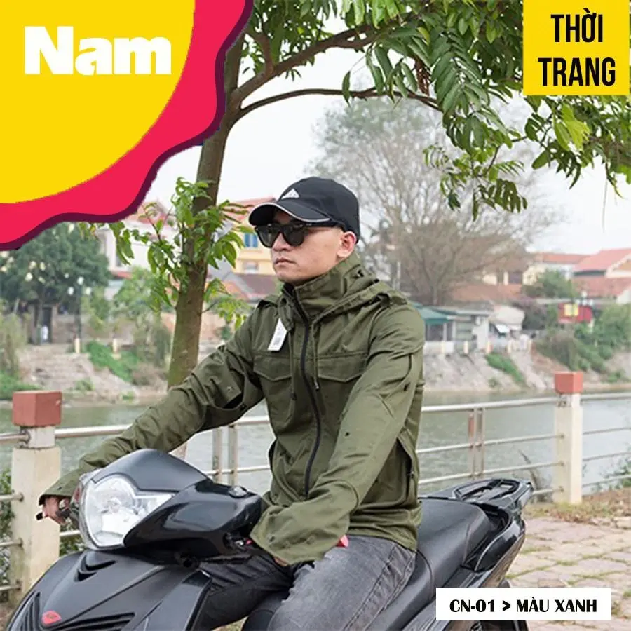 Áo Nắng Nam - Áo Chống Nắng Nam - Áo khoác chống nắng nam CN-01