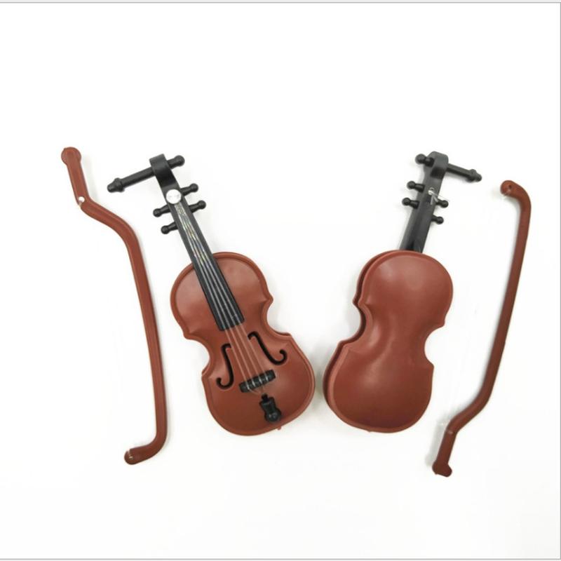 Product Introduction of Desktop Decoration Simulation Violin Furniture Mini Violins Ornament Home Decor Crafts Plastic Violin Model 1/12 Ornament Mini Musical Instruments Decor 12